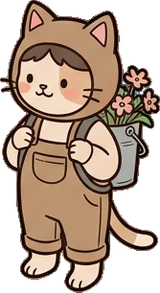 People standing, a sticker from the The Flower Shop world