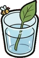 Food and drinks, a sticker from the The Flower Shop world