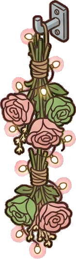 Wall lights, a sticker from the The Flower Shop world
