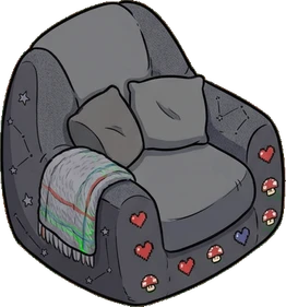 Armchairs, a sticker from the Gamer's Bedroom world