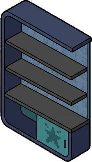 Bookcases, a sticker from the Gamer's Bedroom world