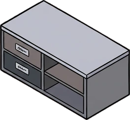 Coffee tables, a sticker from the Gamer's Bedroom world