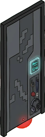 Doors, a sticker from the Gamer's Bedroom world
