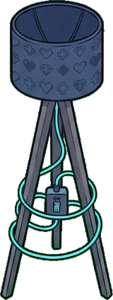 Floor lamps, a sticker from the Gamer's Bedroom world