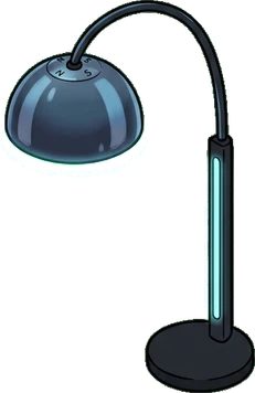 Floor lamps, a sticker from the Gamer's Bedroom world