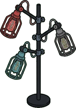 Floor lamps, a sticker from the Gamer's Bedroom world