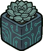 Small plants, a sticker from the Gamer's Bedroom world