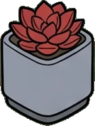 Small plants, a sticker from the Gamer's Bedroom world