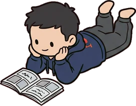 People lying down, a sticker from the Gamer's Bedroom world