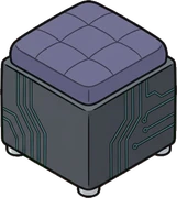 Poufs and ottomans, a sticker from the Gamer's Bedroom world