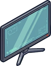 Screens and monitors, a sticker from the Gamer's Bedroom world