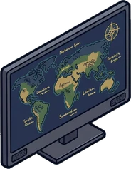 Screens and monitors, a sticker from the Gamer's Bedroom world