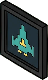 Shelf things, a sticker from the Gamer's Bedroom world