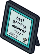Shelf things, a sticker from the Gamer's Bedroom world