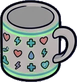 Shelf things, a sticker from the Gamer's Bedroom world