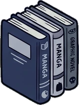 Shelf things, a sticker from the Gamer's Bedroom world