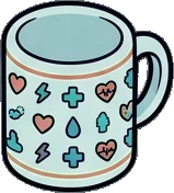 Shelf things, a sticker from the Gamer's Bedroom world