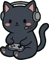 Cats and small animals, a sticker from the Gamer's Bedroom world