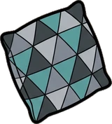 Cushions and blankets, a sticker from the Gamer's Bedroom world