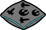 Cushions and blankets, a sticker from the Gamer's Bedroom world