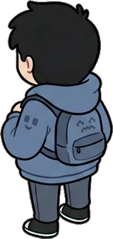 People standing, a sticker from the Gamer's Bedroom world