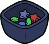 Food and drinks, a sticker from the Gamer's Bedroom world