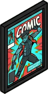 Wall art and frames, a sticker from the Gamer's Bedroom world