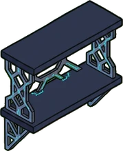Wall shelves, a sticker from the Gamer's Bedroom world