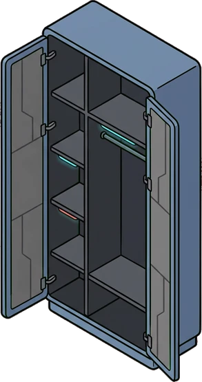 Wardrobes, a sticker from the Gamer's Bedroom world