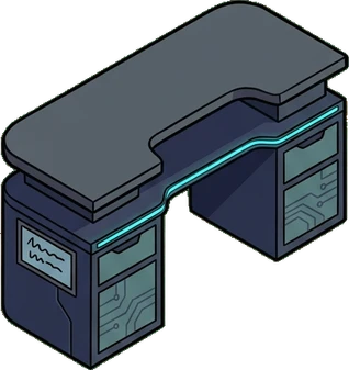 Desks and workbenches, a sticker from the Gamer's Bedroom world