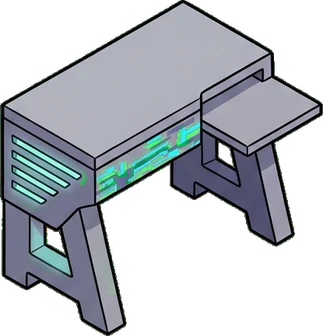 Desks and workbenches, a sticker from the Gamer's Bedroom world