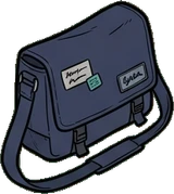 Bags, hats and shoes, a sticker from the Gamer's Bedroom world