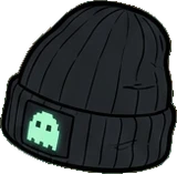 Bags, hats and shoes, a sticker from the Gamer's Bedroom world