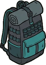 Bags, hats and shoes, a sticker from the Gamer's Bedroom world