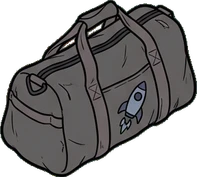 Bags, hats and shoes, a sticker from the Gamer's Bedroom world