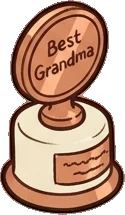 Collectibles, a sticker from the Grandma's Kitchen world