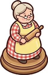 Collectibles, a sticker from the Grandma's Kitchen world