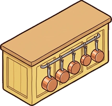 Counters, a sticker from the Grandma's Kitchen world