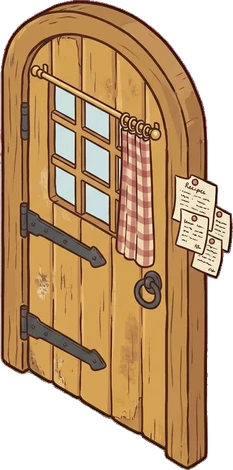 Doors, a sticker from the Grandma's Kitchen world