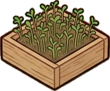 Small plants, a sticker from the Grandma's Kitchen world