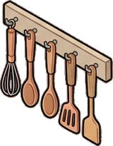 Garlands and hanging things, a sticker from the Grandma's Kitchen world