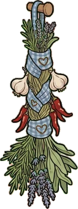 Hanging plants, a sticker from the Grandma's Kitchen world