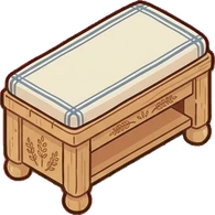 Poufs and ottomans, a sticker from the Grandma's Kitchen world