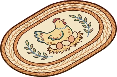 Rugs, a sticker from the Grandma's Kitchen world