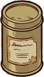 Shelf things, a sticker from the Grandma's Kitchen world