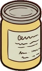 Shelf things, a sticker from the Grandma's Kitchen world