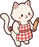 Cats and small animals, a sticker from the Grandma's Kitchen world