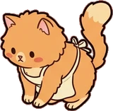 Cats and small animals, a sticker from the Grandma's Kitchen world