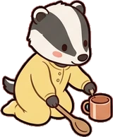 Cats and small animals, a sticker from the Grandma's Kitchen world