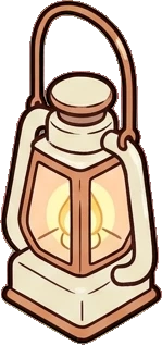 Candles and small lights, a sticker from the Grandma's Kitchen world